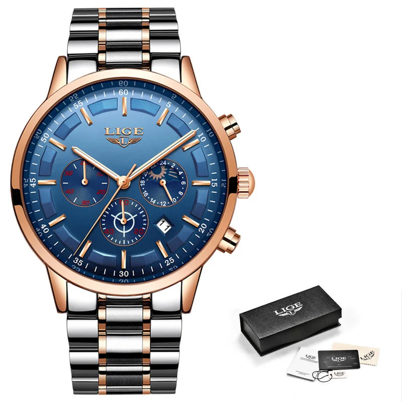 LIGE Military Sports Quartz Watch
