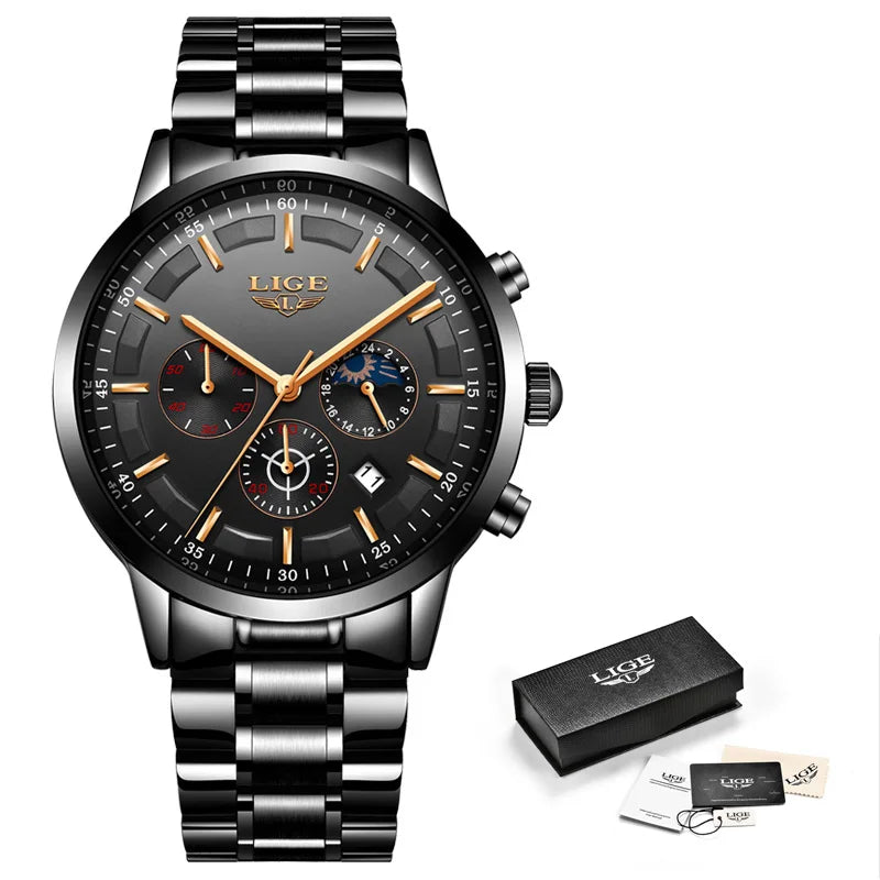 LIGE Military Sports Quartz Watch