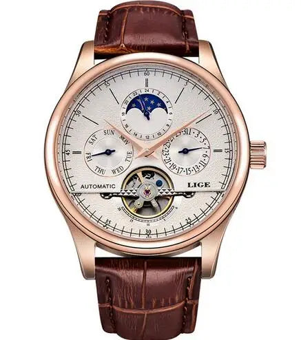 LIGE Women’s Automatic Tourbillon Watch