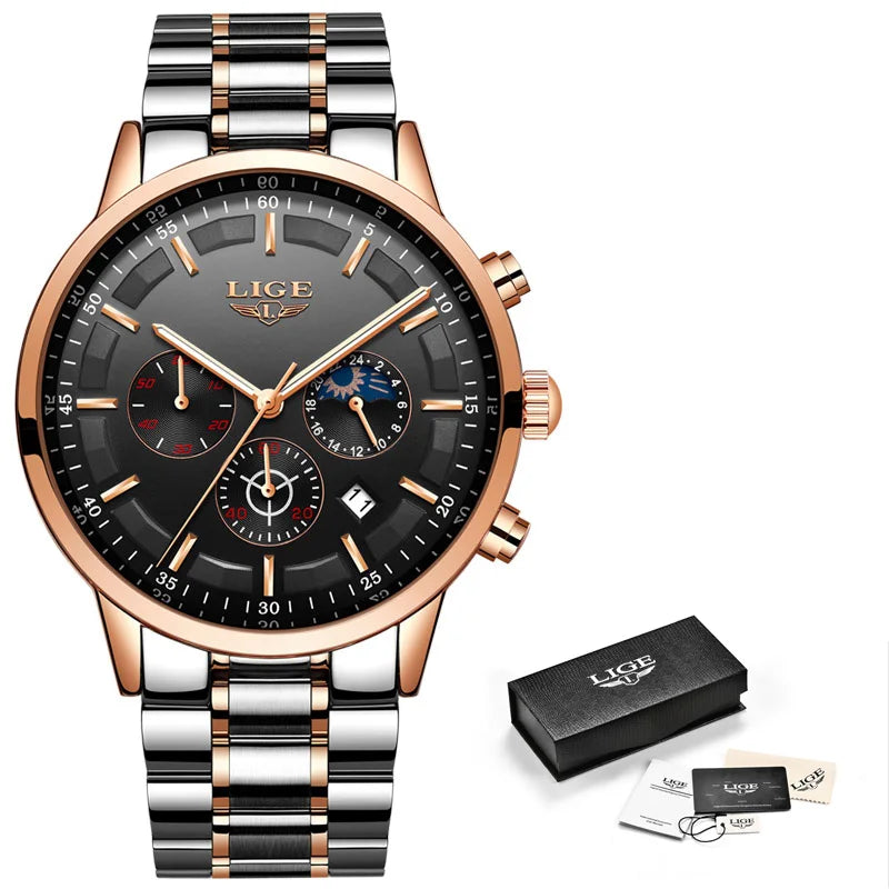 LIGE Military Sports Quartz Watch