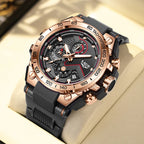 LIGE Tactical Sports Chronograph Watch