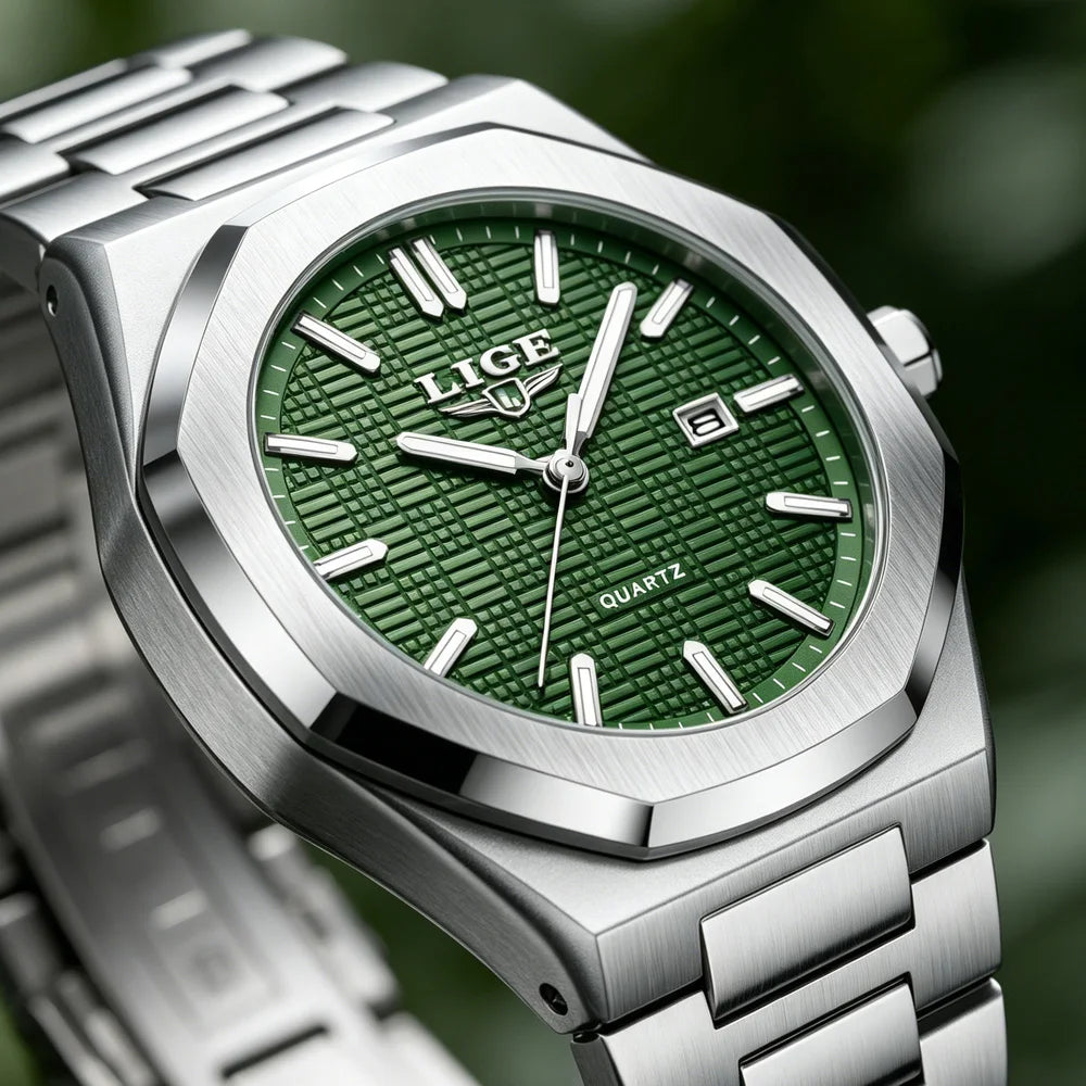 LIGE Luxury Business Quartz Watch