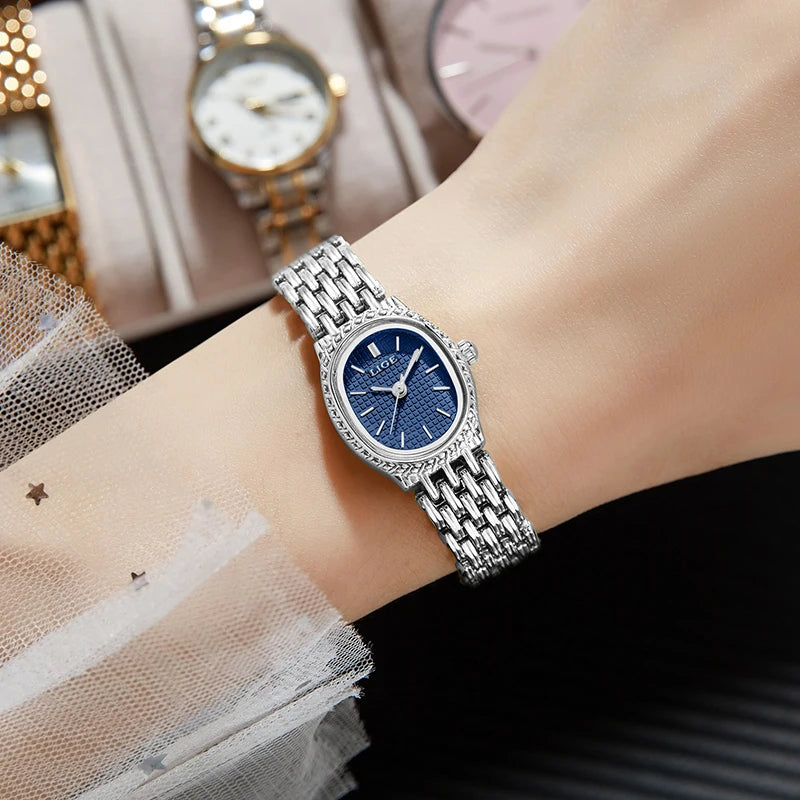 LIGE Elegant Quartz Watch – Premium Steel Women’s Edition