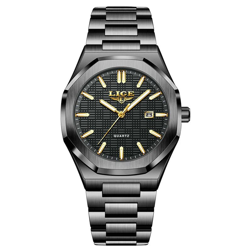 LIGE Luxury Business Quartz Watch