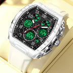 FOXBOX Men's Digital Multifunctional Alarm Watch