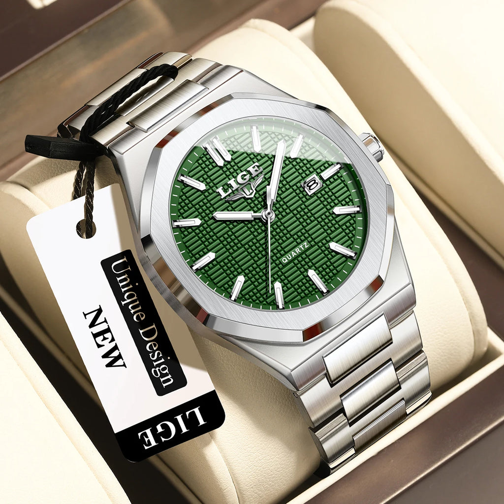 LIGE Luxury Business Quartz Watch