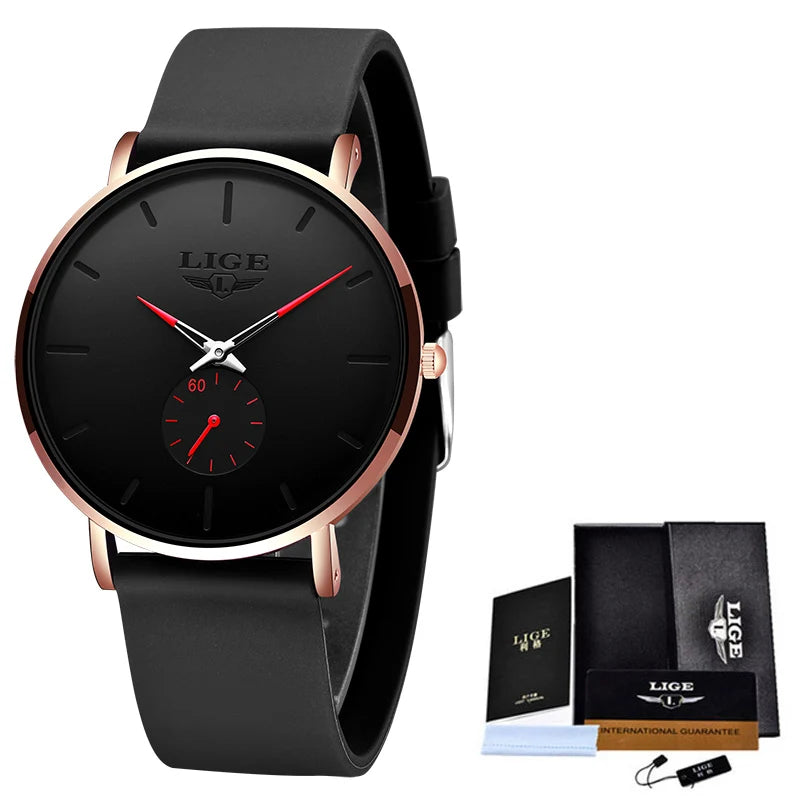 LIGE Luxury Ultra-Thin Sport Watch