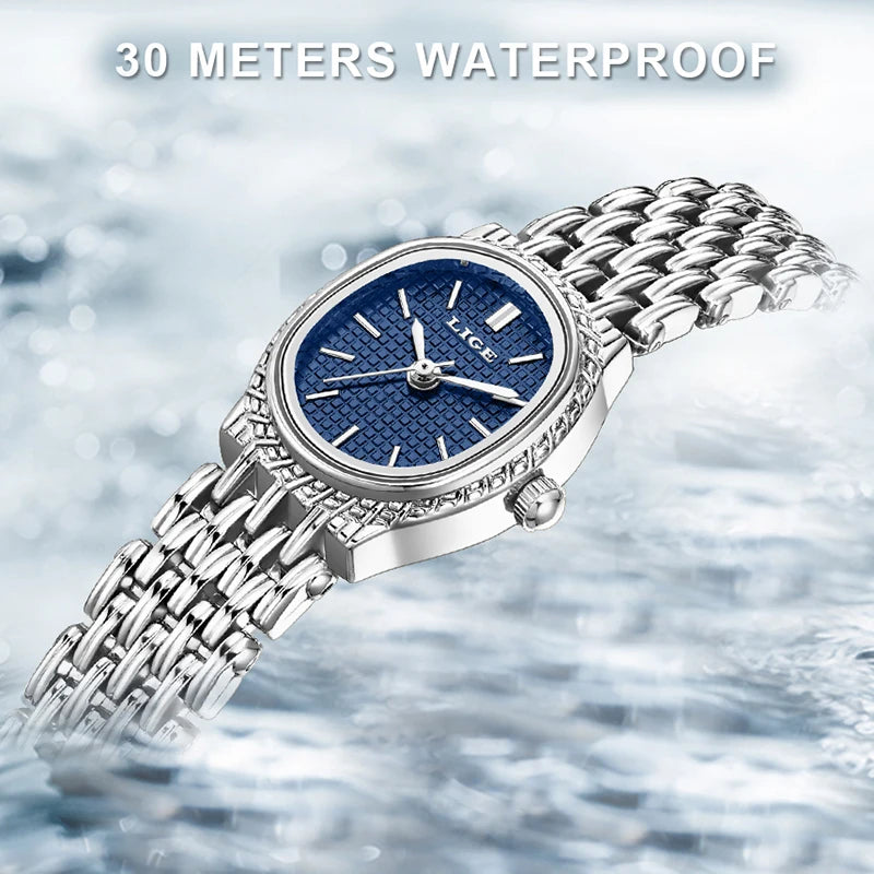 LIGE Elegant Quartz Watch – Premium Steel Women’s Edition