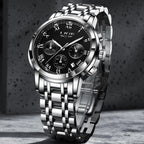 LIGE Men's Sport Chronograph Quartz Watch