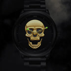 LIGE Skull Head Luxury Quartz Watch – Stainless Steel Punk Edition for Men