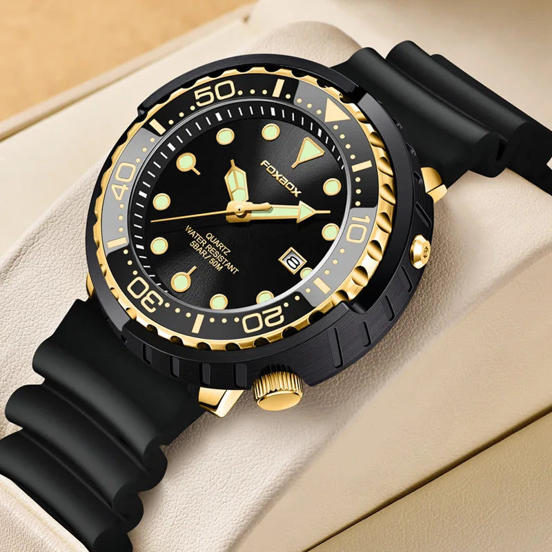 Men’s Chronograph Sport Watch – 50M Waterproof Silicone Edition