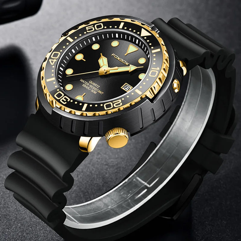Men’s Chronograph Sport Watch – 50M Waterproof Silicone Edition