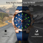 LIGE Men's Military Sports Chronograph Watch