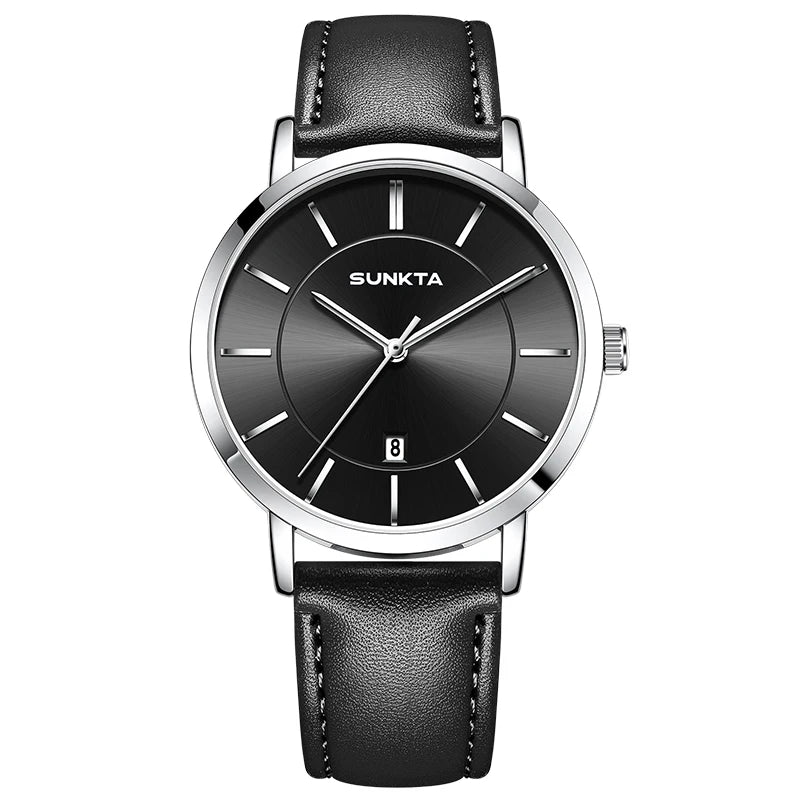 SUNKTA Quartz Business Watch – Premium Waterproof Edition