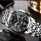 LIGE Men's Sport Chronograph Quartz Watch