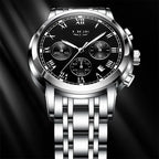 LIGE Men's Sport Chronograph Quartz Watch