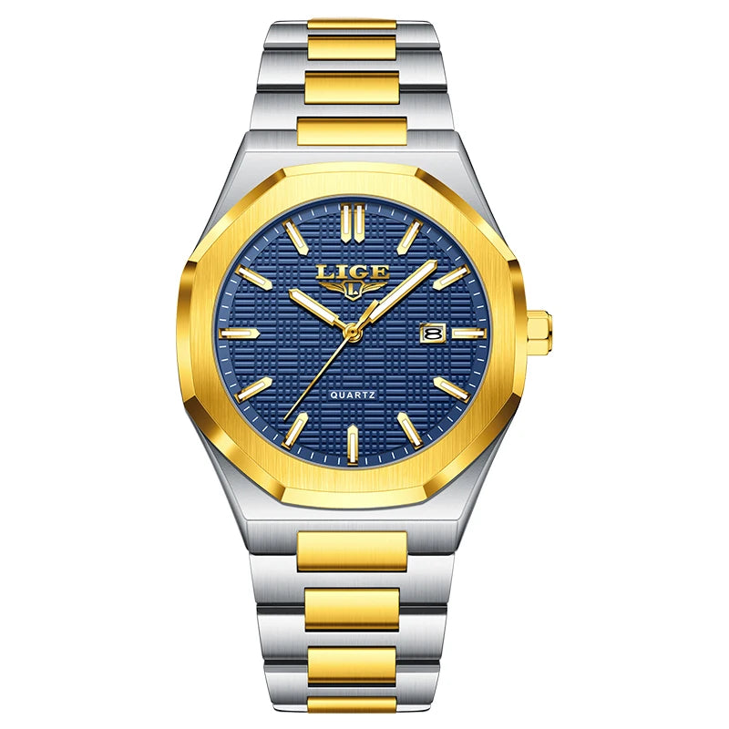 LIGE Luxury Business Quartz Watch