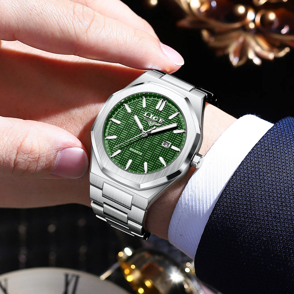 LIGE Luxury Business Quartz Watch