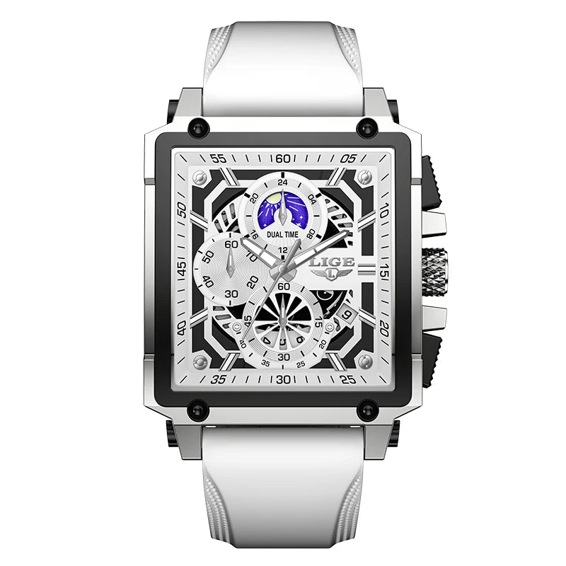 LIGE Chronograph Quartz Watch – Premium Sports Edition