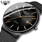 LIGE Ultra-Thin Business Quartz Watch