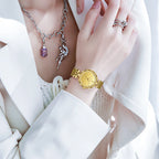 LIGE Elegant Square Quartz Watch – Gold Stainless Steel