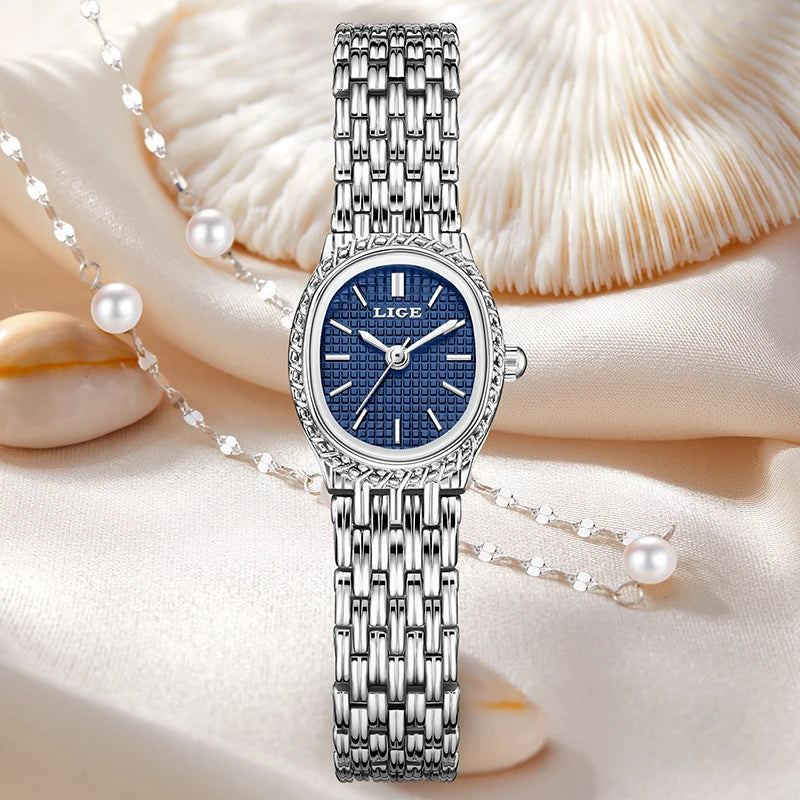 LIGE Elegant Quartz Watch – Premium Steel Women’s Edition
