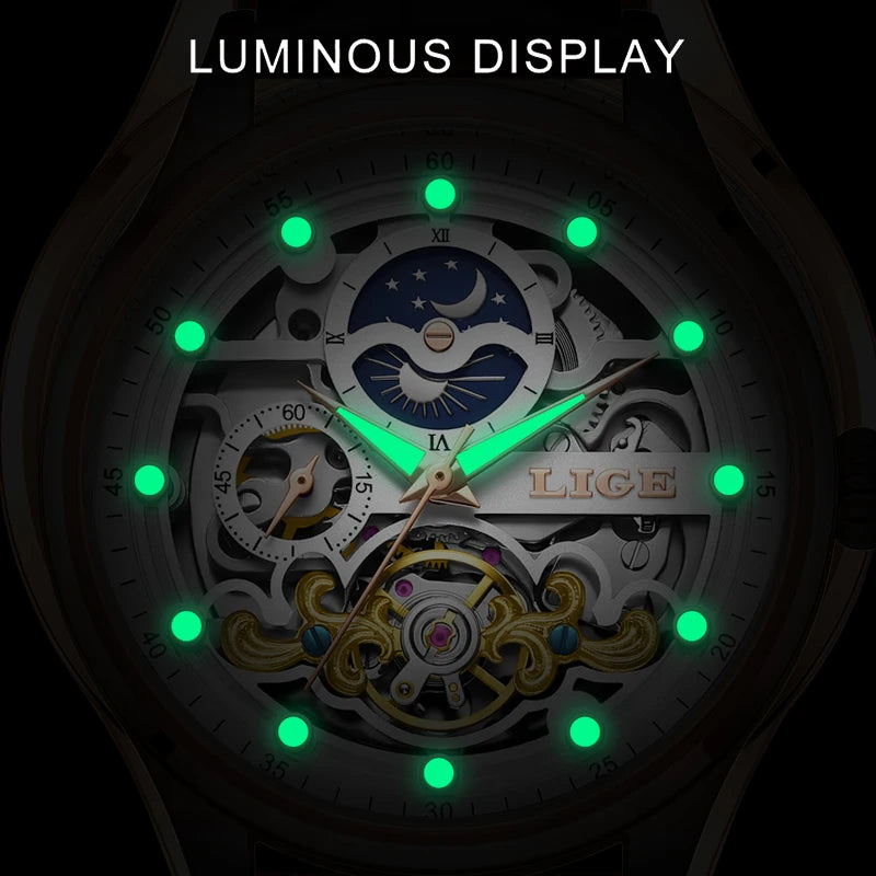 LIGE Automatic Classic Mechanical Watch