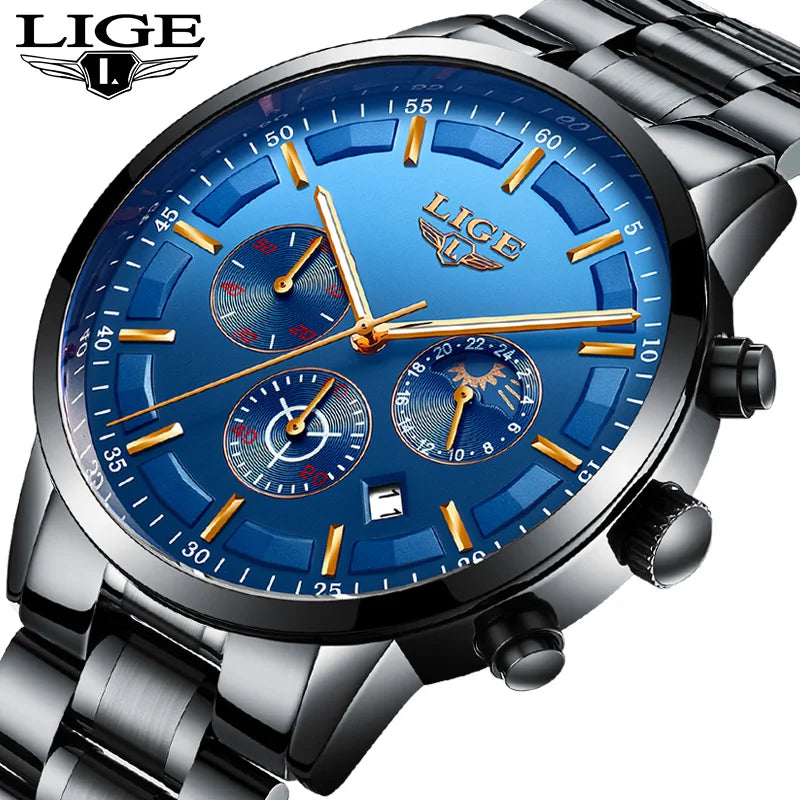 LIGE Military Sports Quartz Watch