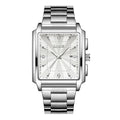 LIGE Luxury Square Sports Watch – Gold Stainless Steel