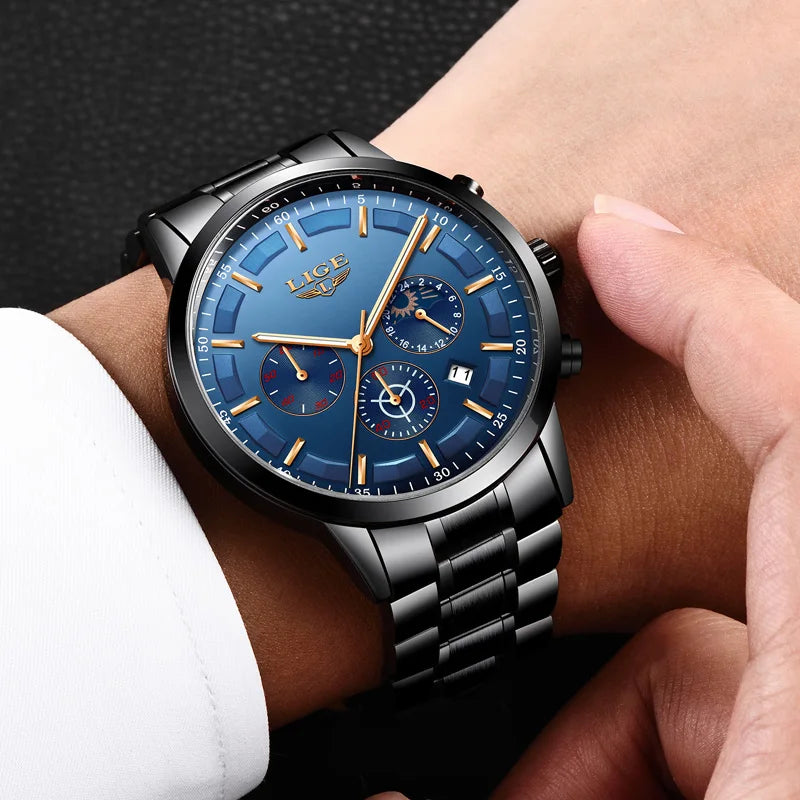 LIGE Military Sports Quartz Watch