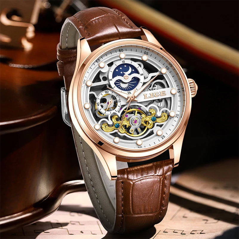 LIGE Automatic Classic Mechanical Watch
