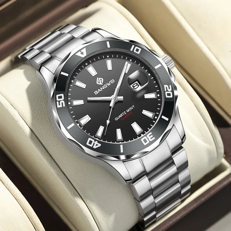 LIGE Classic Calendar Quartz Watch
