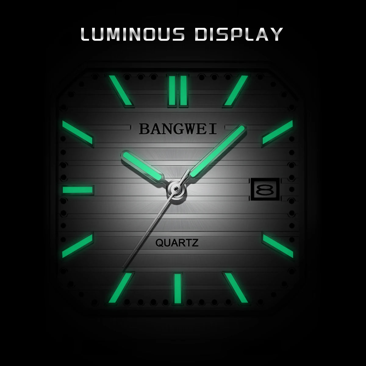 BANGWEI™ Classic Business Quartz Watch – Stainless Steel Edition