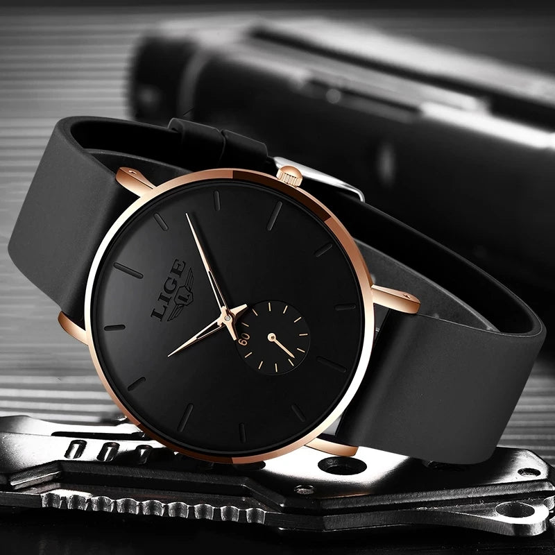 LIGE Luxury Ultra-Thin Sport Watch
