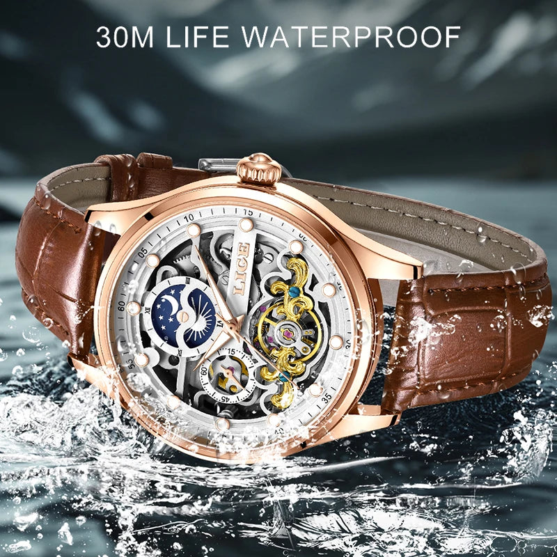 LIGE Automatic Classic Mechanical Watch