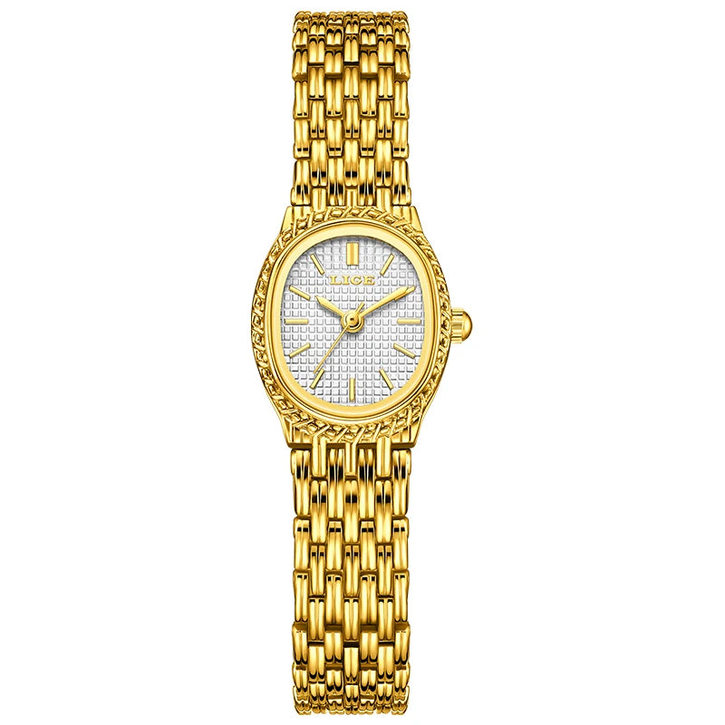 LIGE Elegant Quartz Watch – Premium Steel Women’s Edition