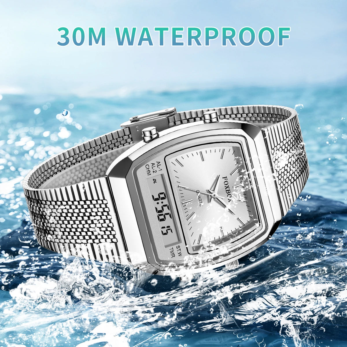 FOXBOX Luxury Digital Sports Watch