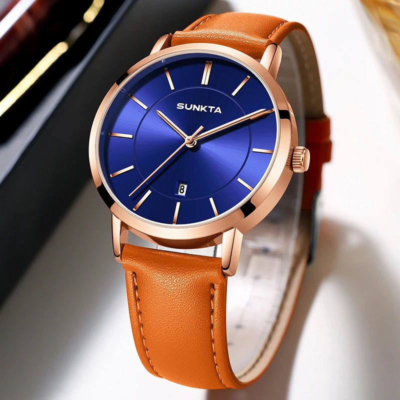 SUNKTA Quartz Business Watch – Premium Waterproof Edition