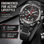 LIGE Tactical Sports Chronograph Watch