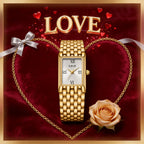 LIGE Women's Golden Steel Bracelet Watch