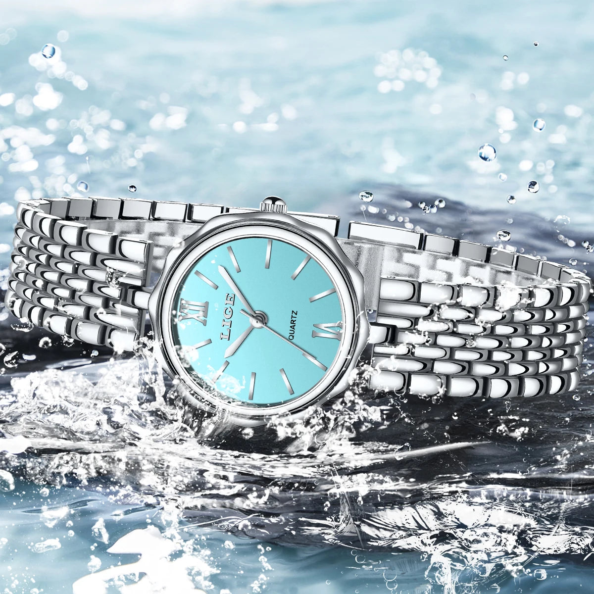 LIGE™ Elegance Square Watch