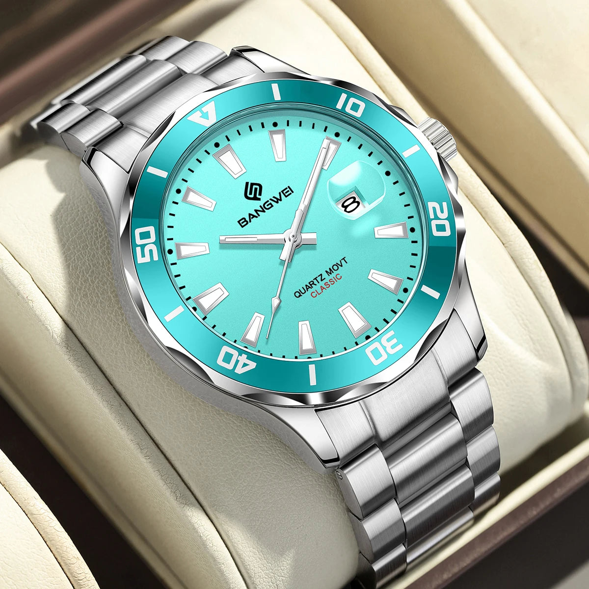 LIGE Classic Calendar Quartz Watch