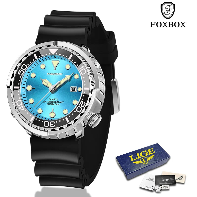 Men’s Chronograph Sport Watch – 50M Waterproof Silicone Edition