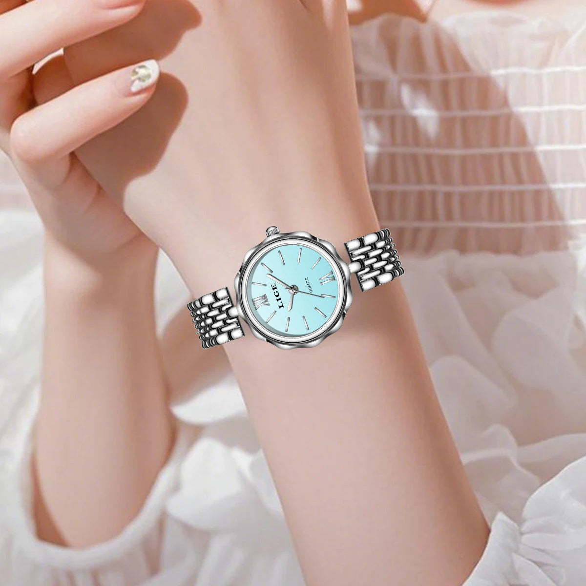 LIGE™ Elegance Square Watch