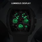 FOXBOX Men's Digital Multifunctional Alarm Watch