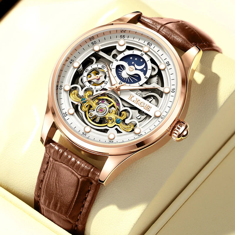 LIGE Automatic Classic Mechanical Watch