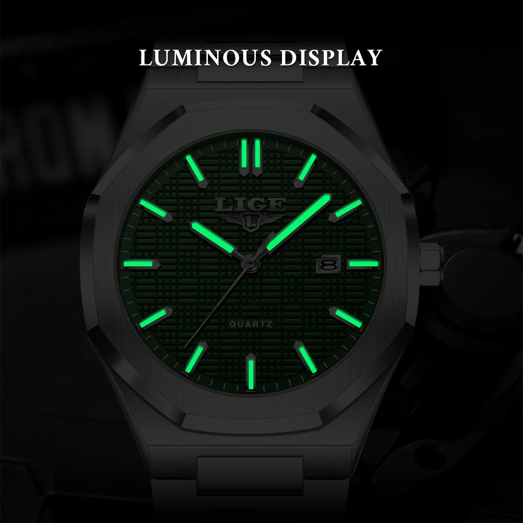 LIGE Luxury Business Quartz Watch