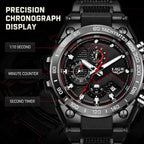 LIGE Tactical Sports Chronograph Watch
