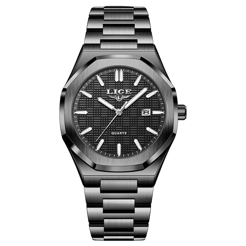 LIGE Luxury Business Quartz Watch