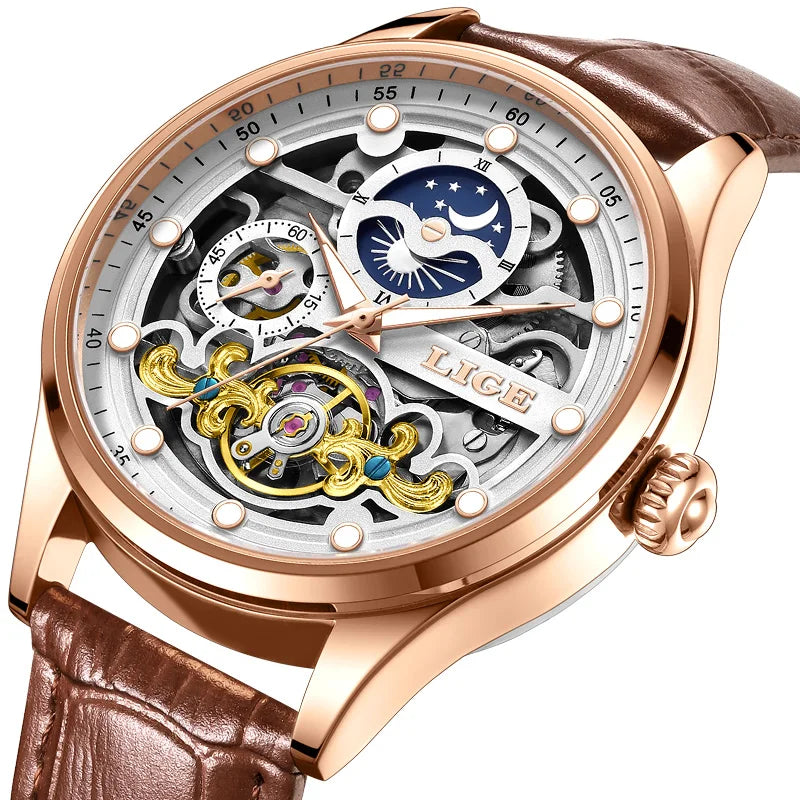 LIGE Automatic Classic Mechanical Watch
